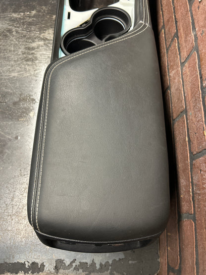 15-17 DODGE CHALLENGER SRT HELLCAT OEM BLACK LEATHER CENTER CONSOLE 5LE49YSAAG