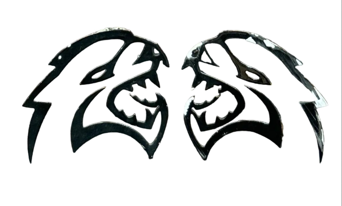 2015-2023 Dodge Hellcat SRT Fender Emblem Badge Left & Right Side Pair OEM