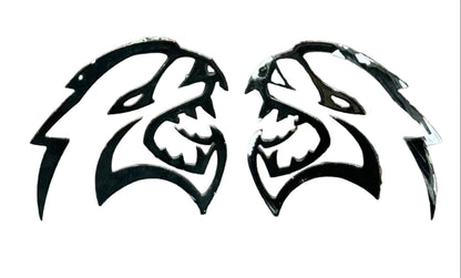 2015-2023 Dodge Hellcat SRT Fender Emblem Badge Left & Right Side Pair OEM