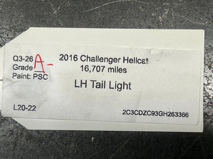 2015-2023 Dodge Challenger Driver Left Tail Light 68174069Ac OEM WORKING TESTED