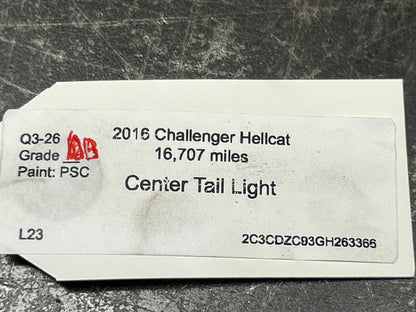15-23 Dodge Challenger HELLCAT Rear Center Tail Light Backup Lamp 68419751AF OEM