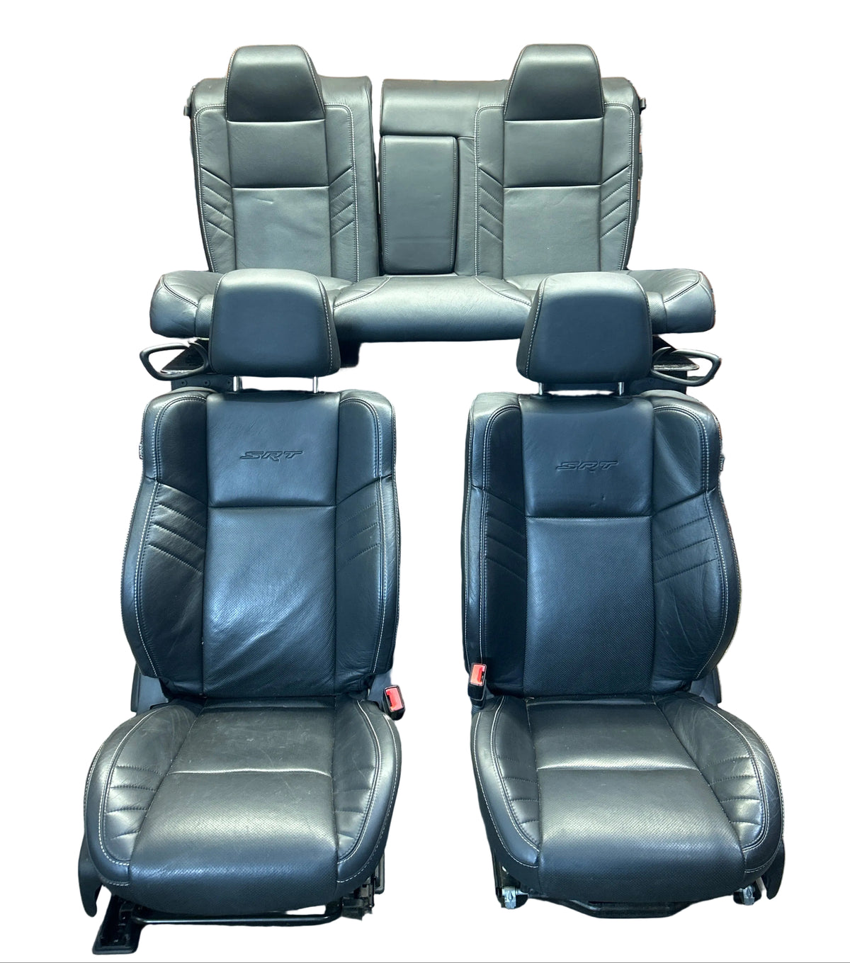15+ Challenger SRT Hellcat Black Laguna Leather Seats Complete Seat Set OEM 16k