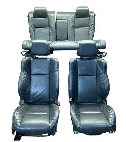 15+ Challenger SRT Hellcat Black Laguna Leather Seats Complete Seat Set OEM 16k