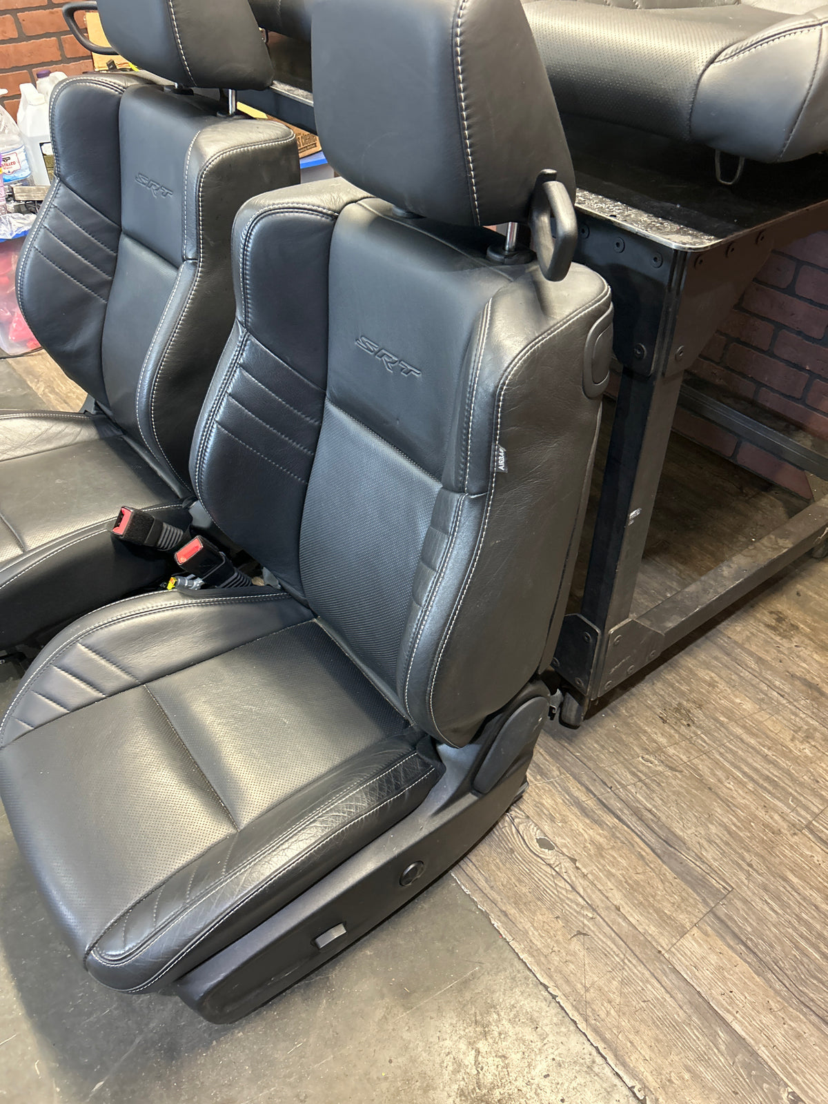 15+ Challenger SRT Hellcat Black Laguna Leather Seats Complete Seat Set OEM 16k