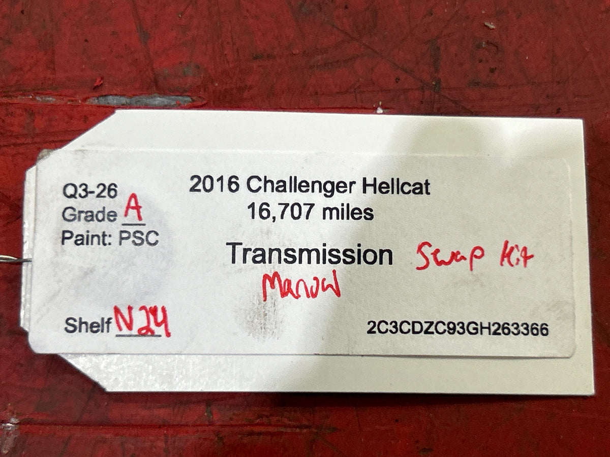 Challenger SRT Hellcat 6.2L Tremec TR6060 6 Speed Manual Transmission Swap Kit