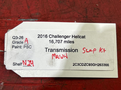 Challenger SRT Hellcat 6.2L Tremec TR6060 6 Speed Manual Transmission Swap Kit