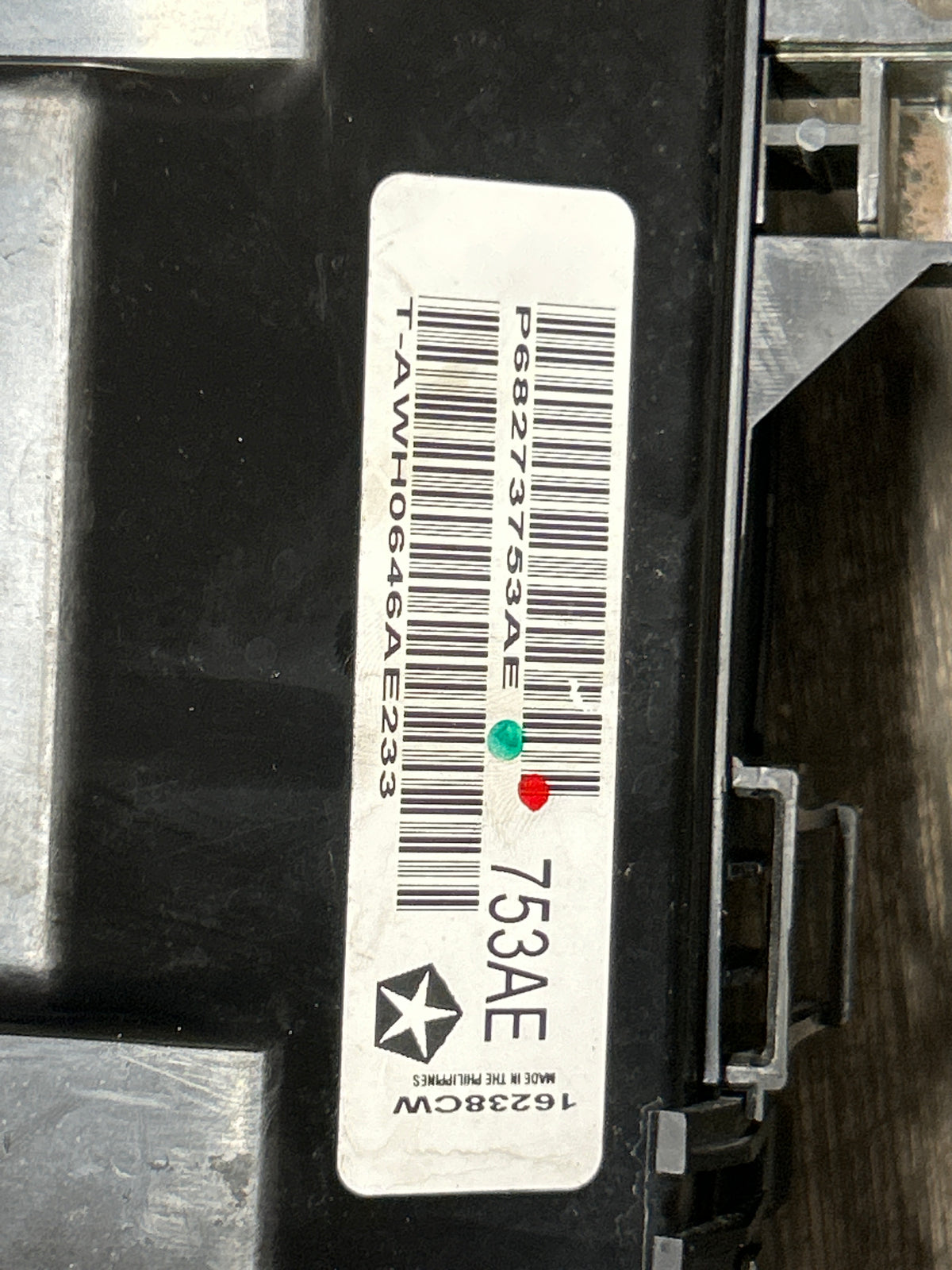 16 Dodge Challenger Hellcat Dash To Headlamp Harness & Fuse Box 68273753AE OEM