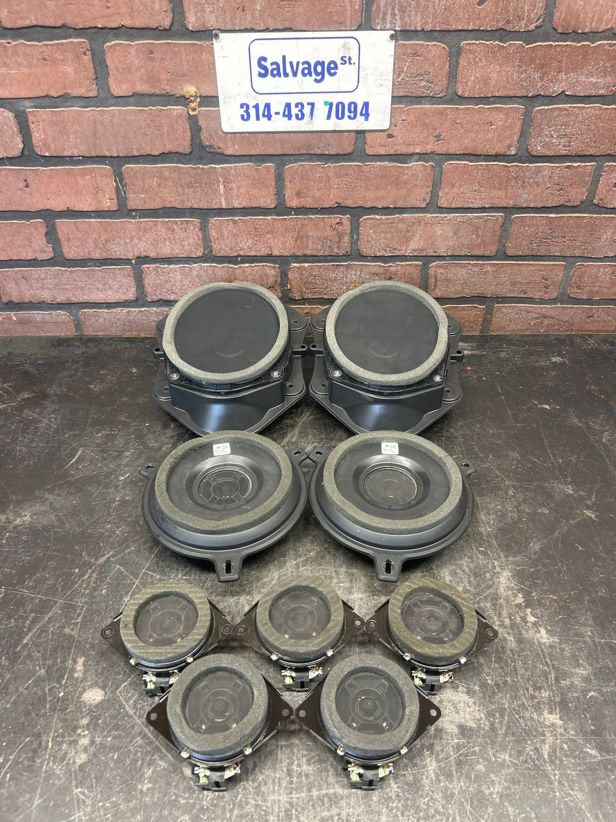 2012-2023 DODGE JEEP CHRYSLER SRT HELLCAT HARMON/KARDON SOUND SPEAKER SET OF 9