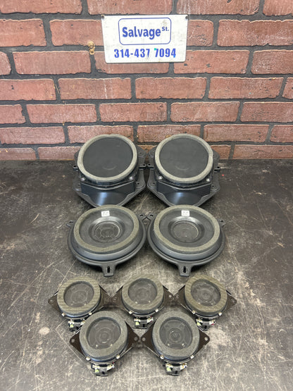 2012-2023 DODGE JEEP CHRYSLER SRT HELLCAT HARMON/KARDON SOUND SPEAKER SET OF 9