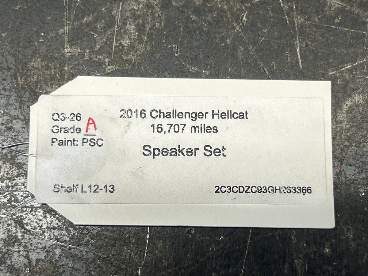 2012-2023 DODGE JEEP CHRYSLER SRT HELLCAT HARMON/KARDON SOUND SPEAKER SET OF 9