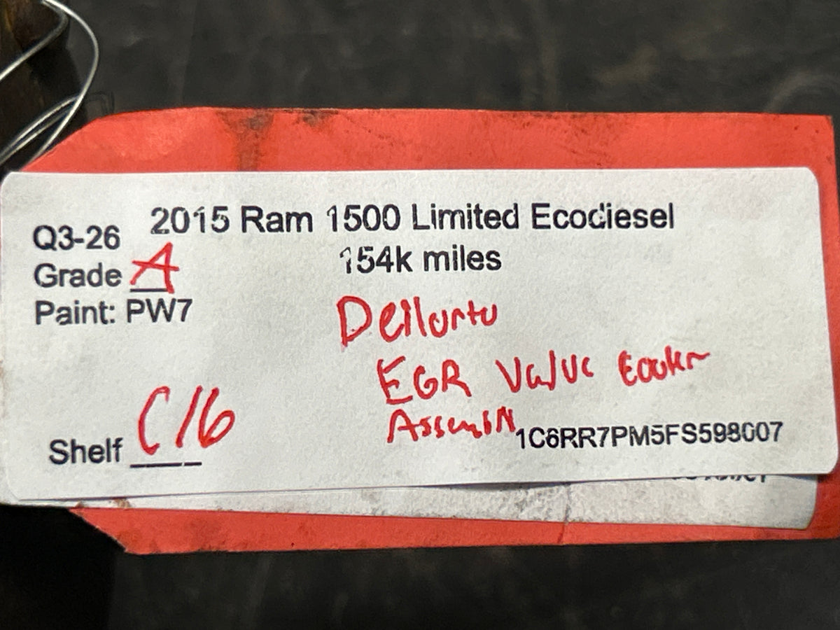 2014-2019 DODGE RAM 1500 EcoDiesel 3.0 Dellorto Exhaust Gas Valve EGR Cooler OEM