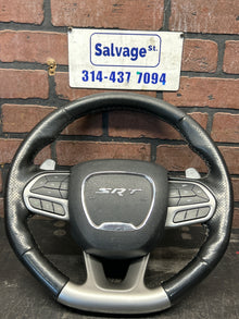 2015-2023 Dodge Charger/Challenger SRT OEM Flat Bottom Steering Wheel 6JU392X9AA