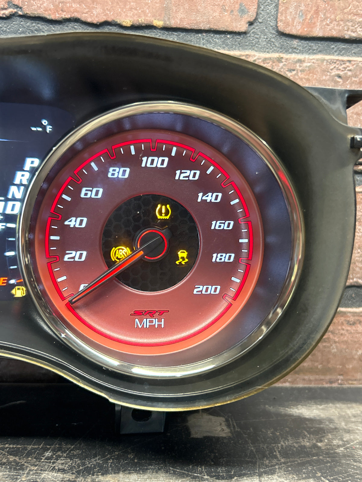 19 Dodge Charger Hellcat Red 200MPH Speedometer Gauge Cluster 68412303AB OEM