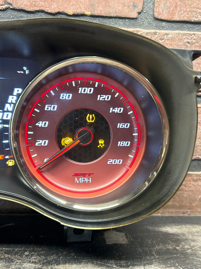 19 Dodge Charger Hellcat Red 200MPH Speedometer Gauge Cluster 68412303AB OEM