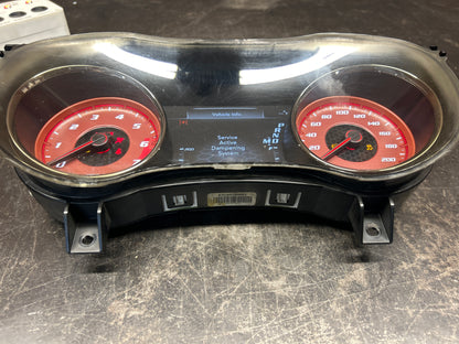 19 Dodge Charger Hellcat Red 200MPH Speedometer Gauge Cluster 68412303AB OEM