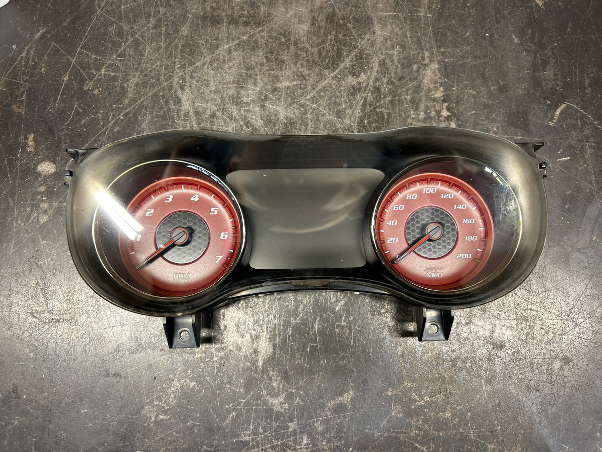 19 Dodge Charger Hellcat Red 200MPH Speedometer Gauge Cluster 68412303AB OEM