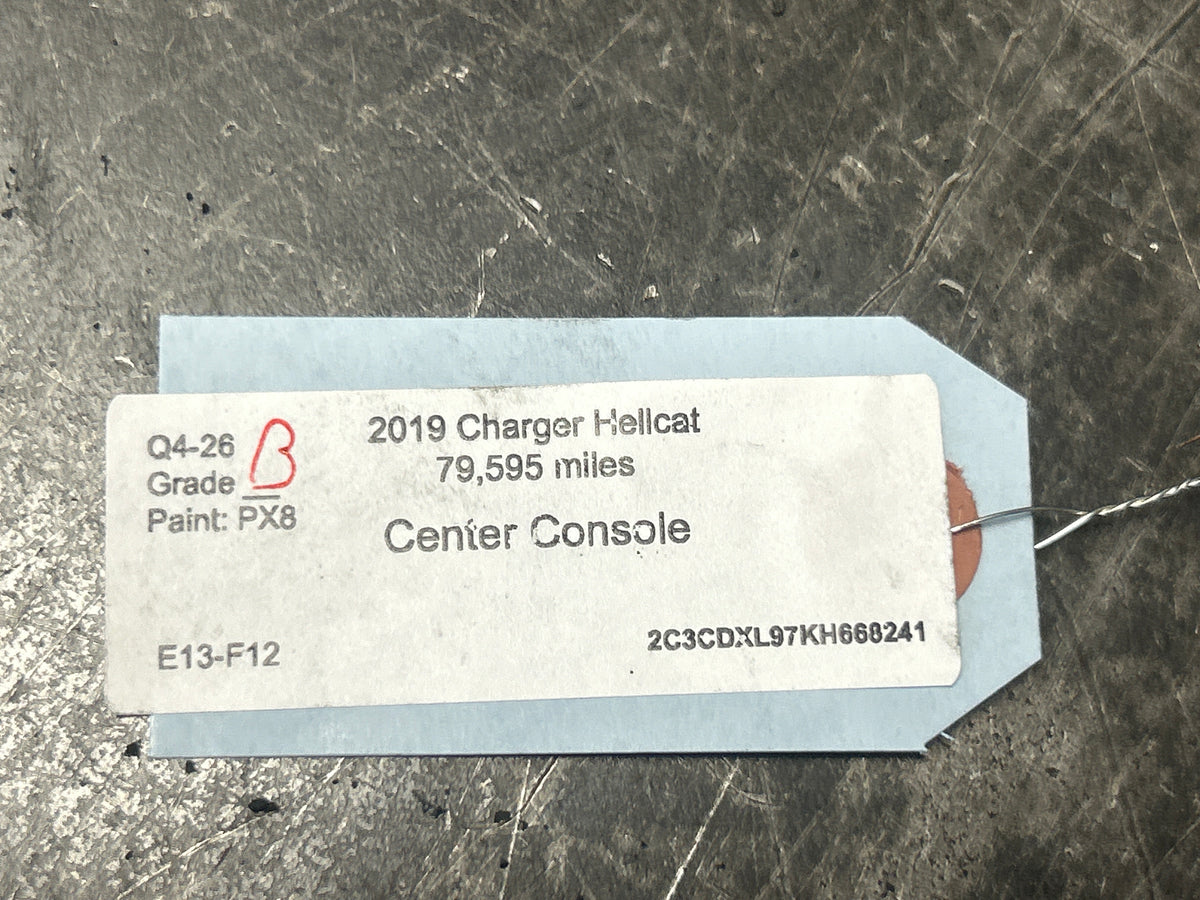 15-23 CHARGER/CHRYSLER 300 SRT HELLCAT OEM LEATHER CENTER CONSOLE  6LC27LA8AC
