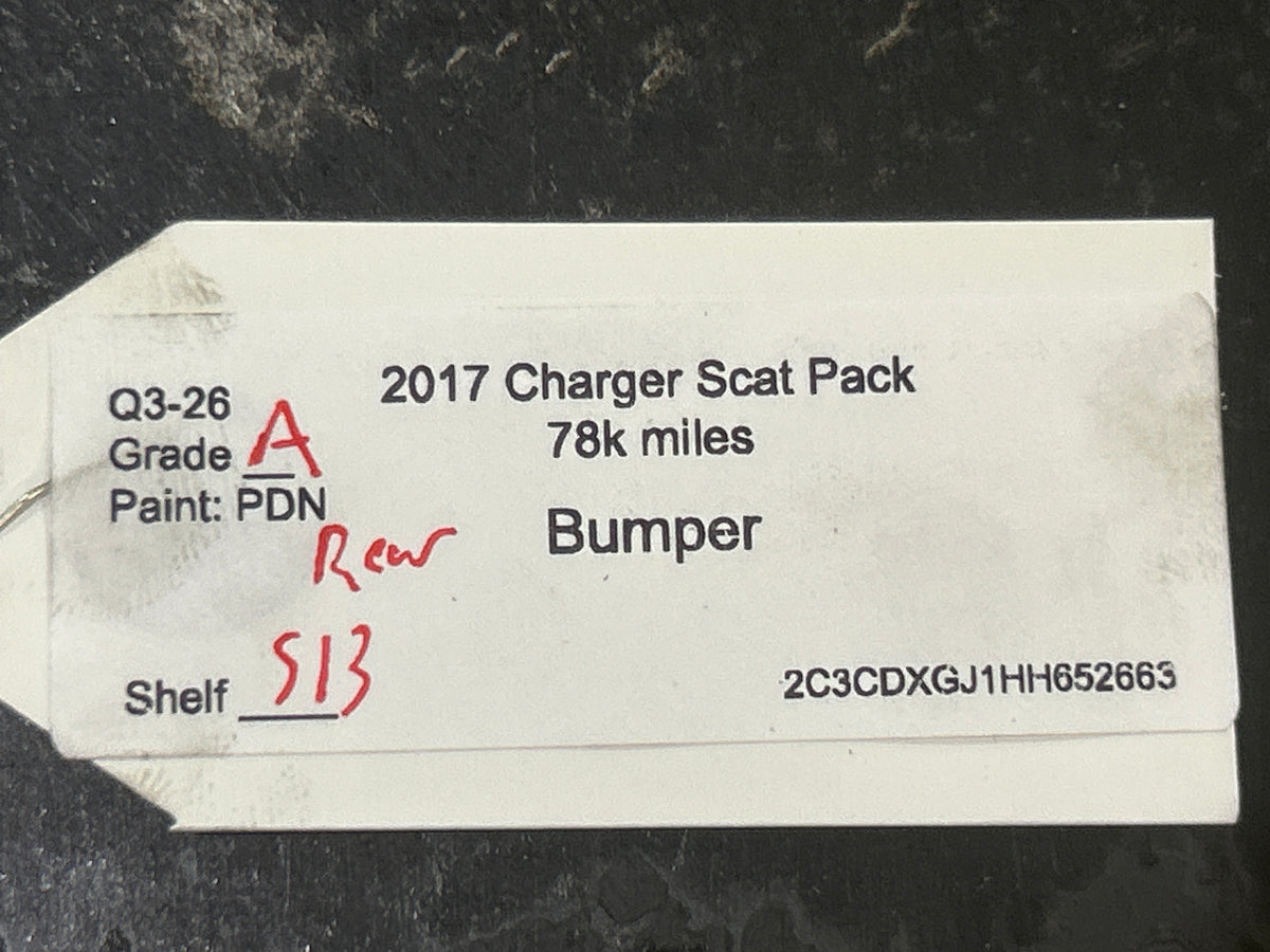 2015-2023 Dodge Charger SRT Scat Pack Rear Bumper Assembly W/ Sensors OEM PDN