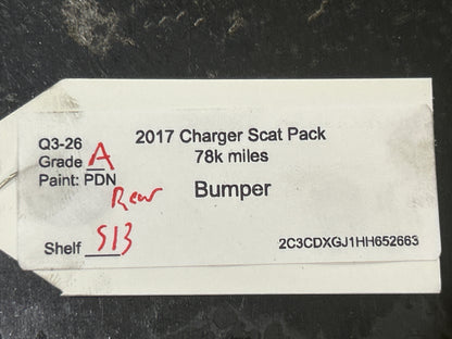 2015-2023 Dodge Charger SRT Scat Pack Rear Bumper Assembly W/ Sensors OEM PDN