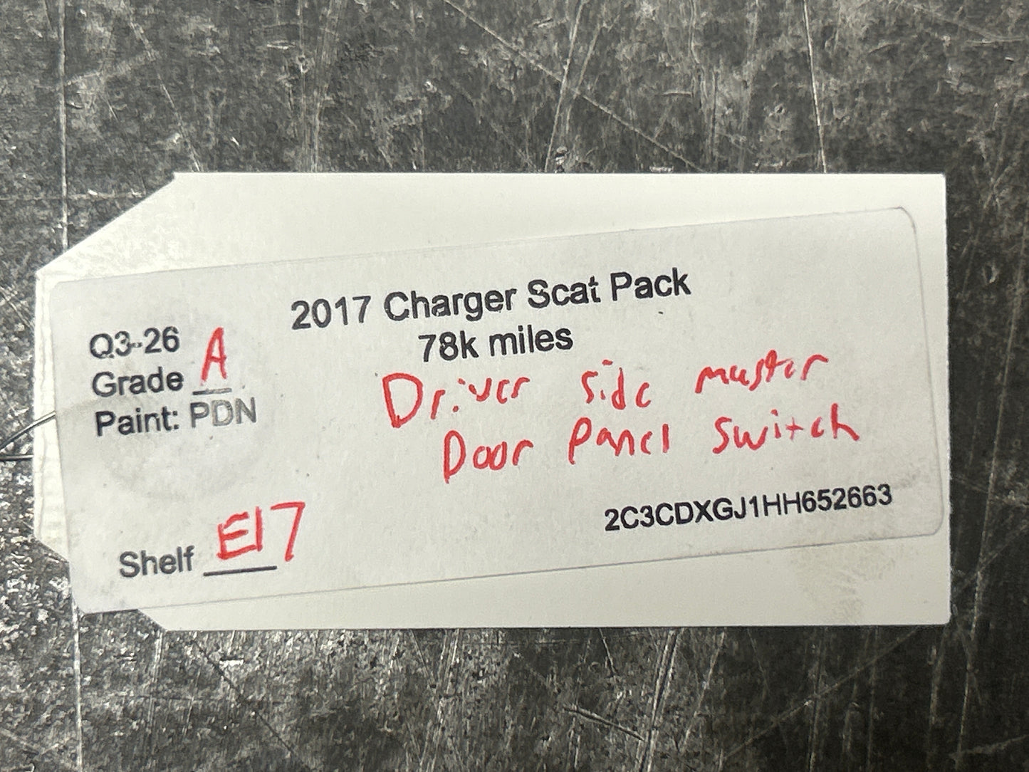 2015-2022 Charger Pacifica 300 OEM Master Power Window Switch PN: 68262253AA