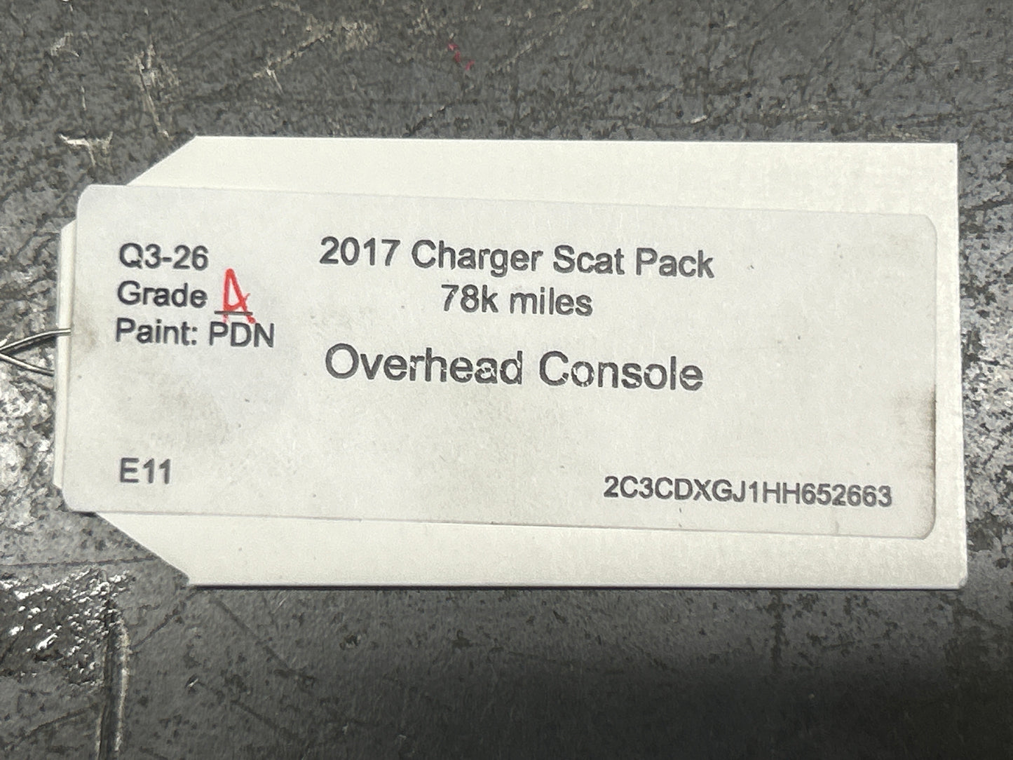 2015-2023 Dodge Charger SRT Overhead Roof Console Sunglass Holder W/Homelink OEM