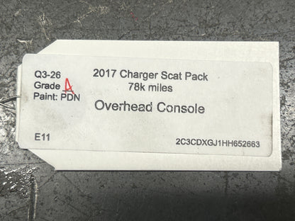 2015-2023 Dodge Charger SRT Overhead Roof Console Sunglass Holder W/Homelink OEM