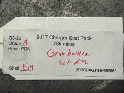 11-23 Dodge Charger Scat Pack Set Of 4 Roof Grab Handles Black OEM 1RV81TRMAB