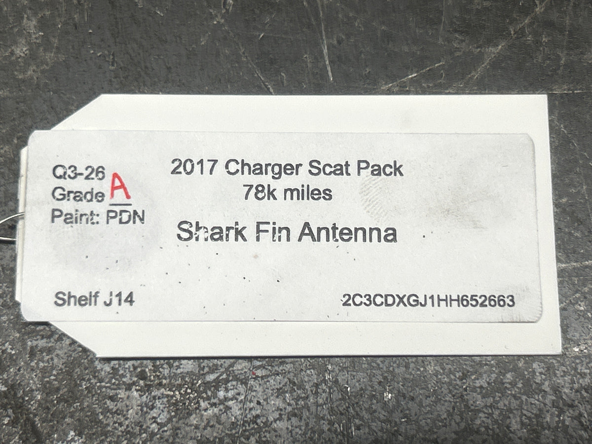 2017-2023 Dodge Charger OEM Shark Fin Roof Antenna Destroyer Gray PDN 68281281AA