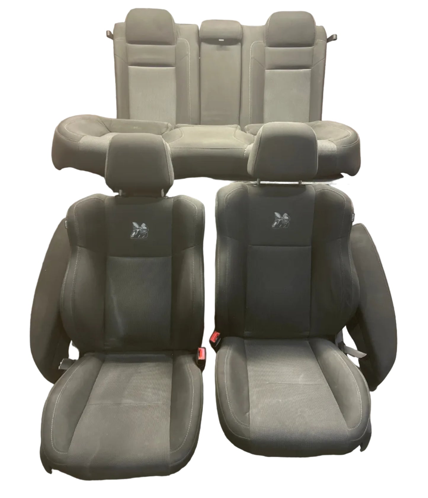 2015-2023 Dodge Charger Scat Pack R/T  SRT Cloth Seat Set W/Scat Pack Logo OEM