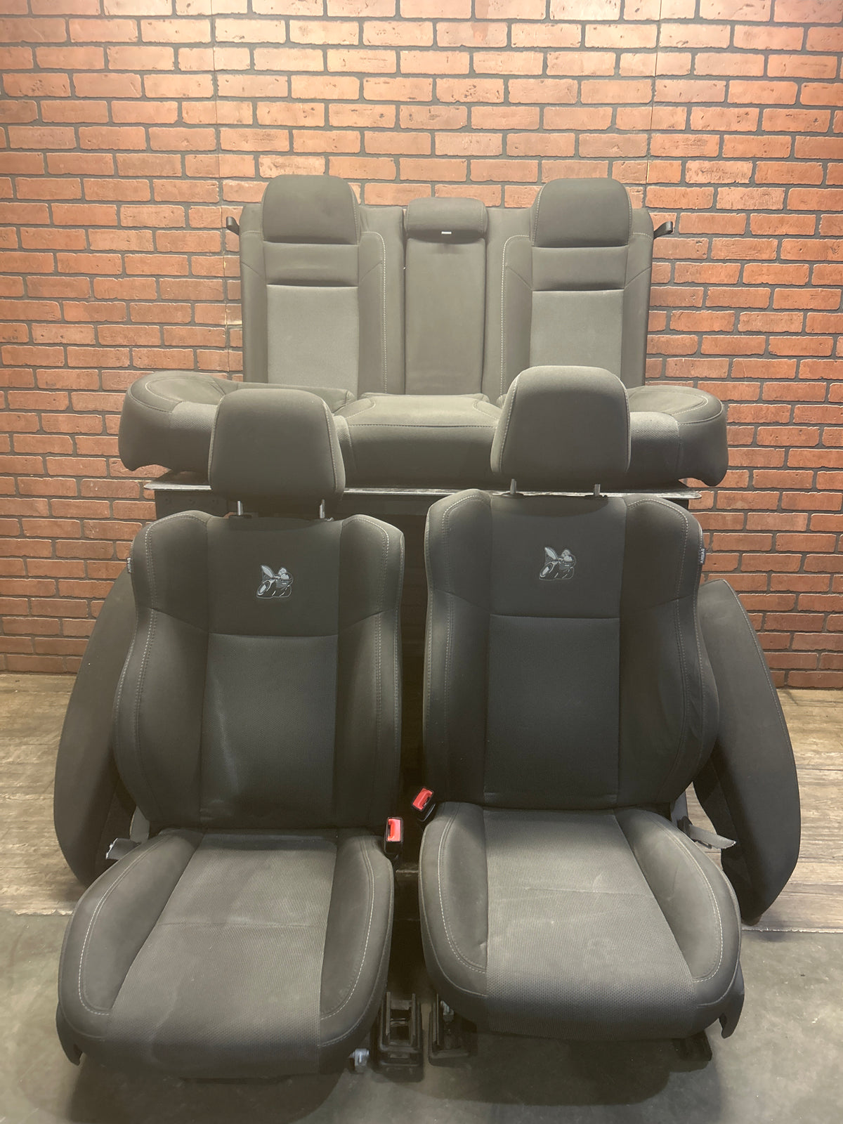 2015-2023 Dodge Charger Scat Pack R/T  SRT Cloth Seat Set W/Scat Pack Logo OEM