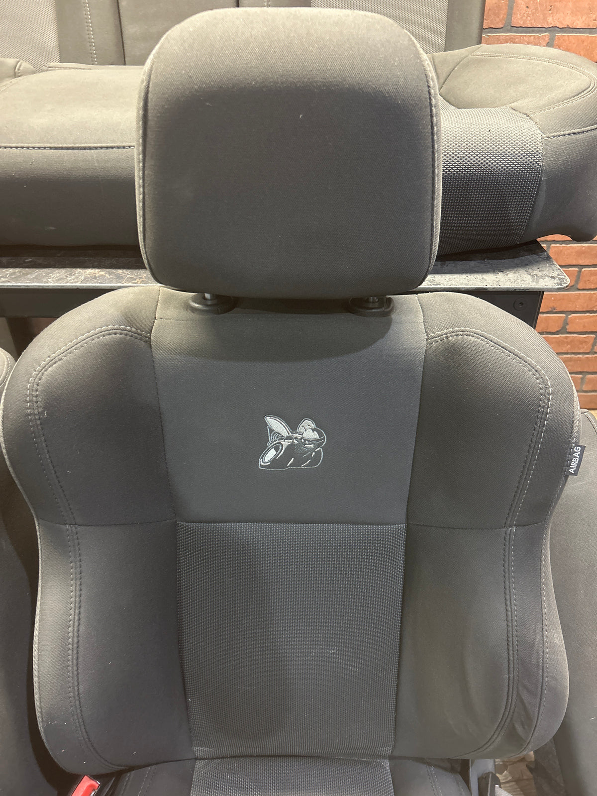 2015-2023 Dodge Charger Scat Pack R/T  SRT Cloth Seat Set W/Scat Pack Logo OEM