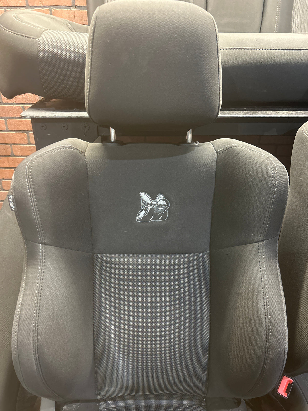 2015-2023 Dodge Charger Scat Pack R/T  SRT Cloth Seat Set W/Scat Pack Logo OEM