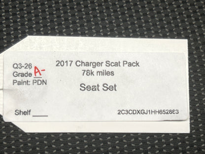 2015-2023 Dodge Charger Scat Pack R/T  SRT Cloth Seat Set W/Scat Pack Logo OEM