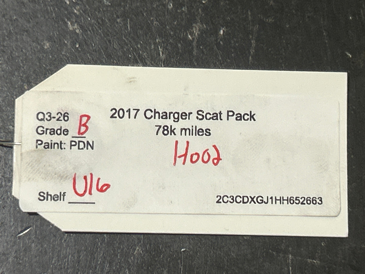 2015-2023 Dodge Charger Hellcat SRT Replica Fiberglass Style Hood W/Vents