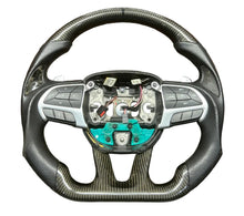 2015-2023 Charger/Challenger Carbon Fiber Aftermarket Flat Bottom Steering Wheel
