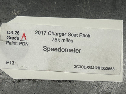 2017 Dodge Charger SRT 6.4l Speedometer Gauge Cluster 77832 Miles OEM 68310255AC