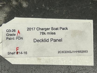 15-23 DODGE CHARGER SP TRUNK LID DECK INTERIOR CARPET COVER OEM 68216949AE