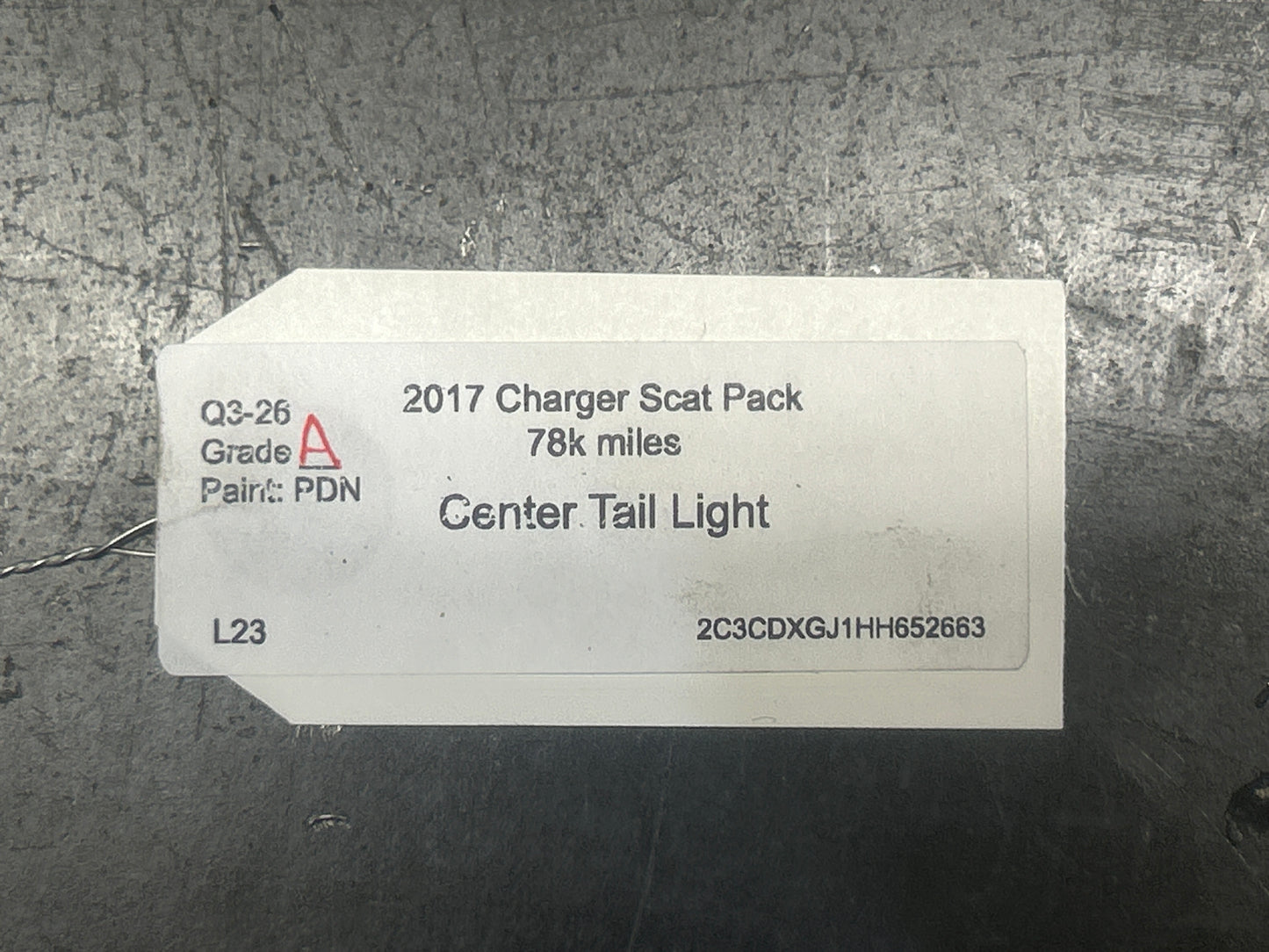 2015-2023 Mopar Dodge Charger Scatpack Rear Trunk Center LED Tail Light Lamp OEM