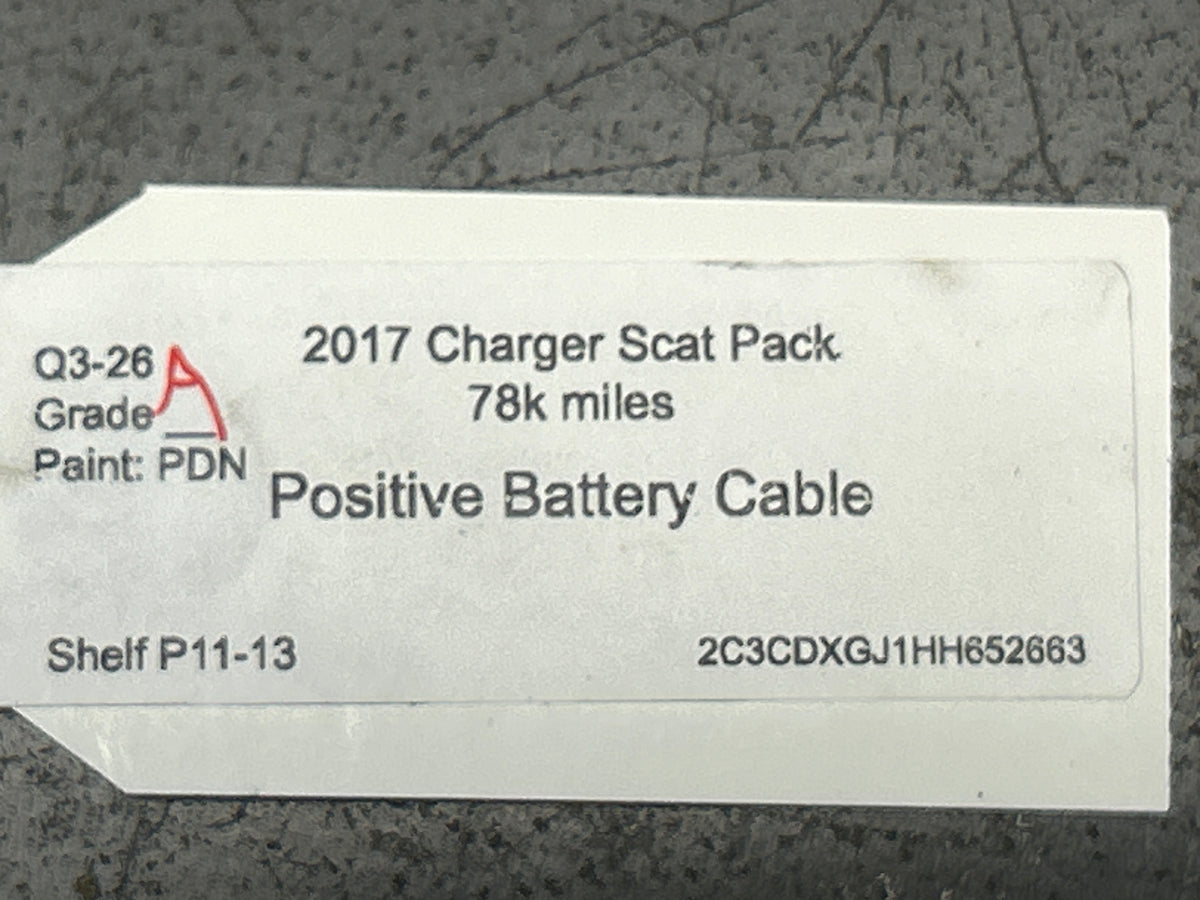 15-23 DODGE CHARGER ENGINE BATTERY POSITIVE CABLE WIRE HARNESS OEM 68207018AE