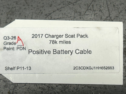 15-23 DODGE CHARGER ENGINE BATTERY POSITIVE CABLE WIRE HARNESS OEM 68207018AE