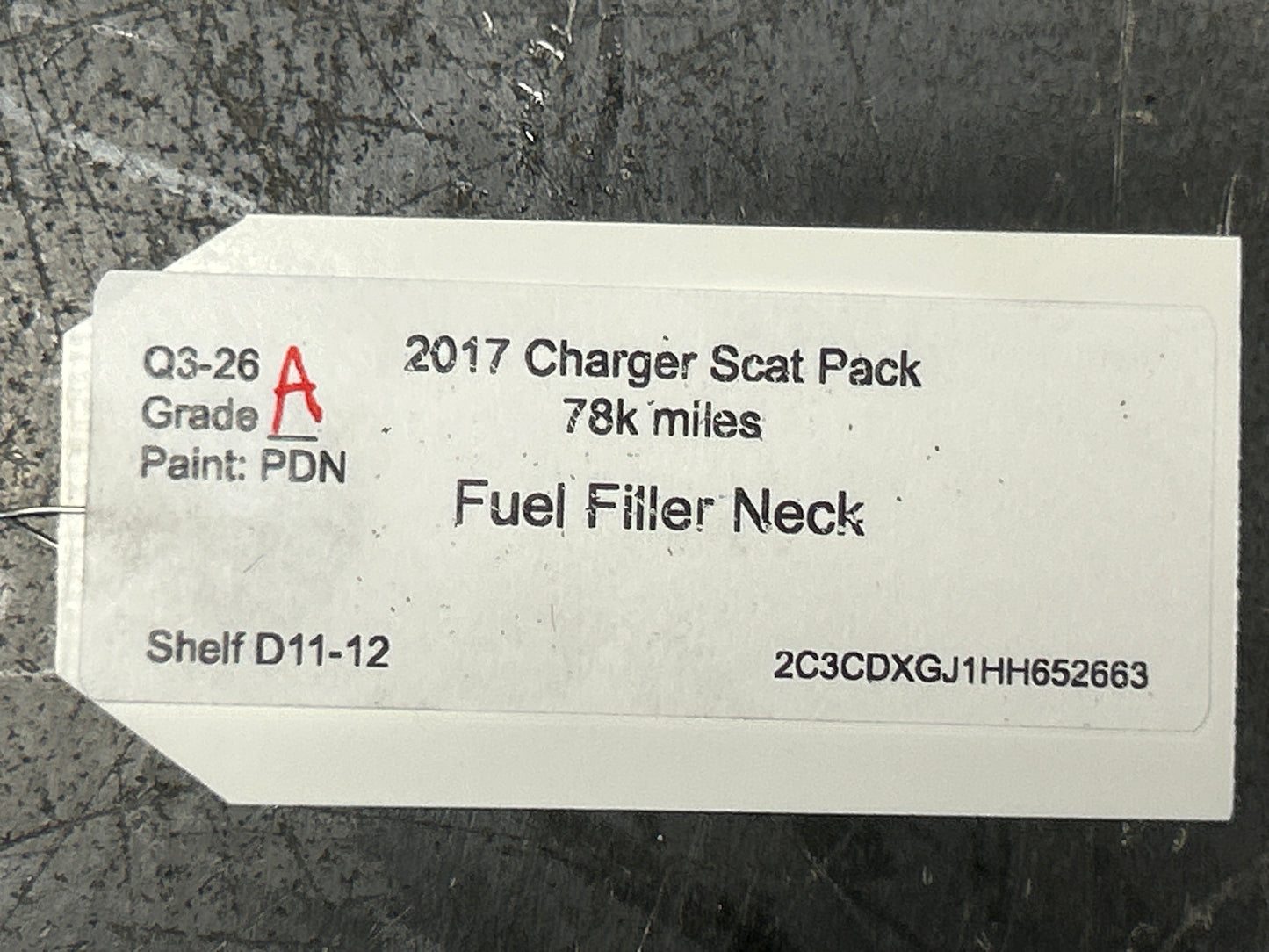 11-19 Dodge Charger Fuel Tank Filler Neck Tube Purge Sensor Assembly 68083928AB