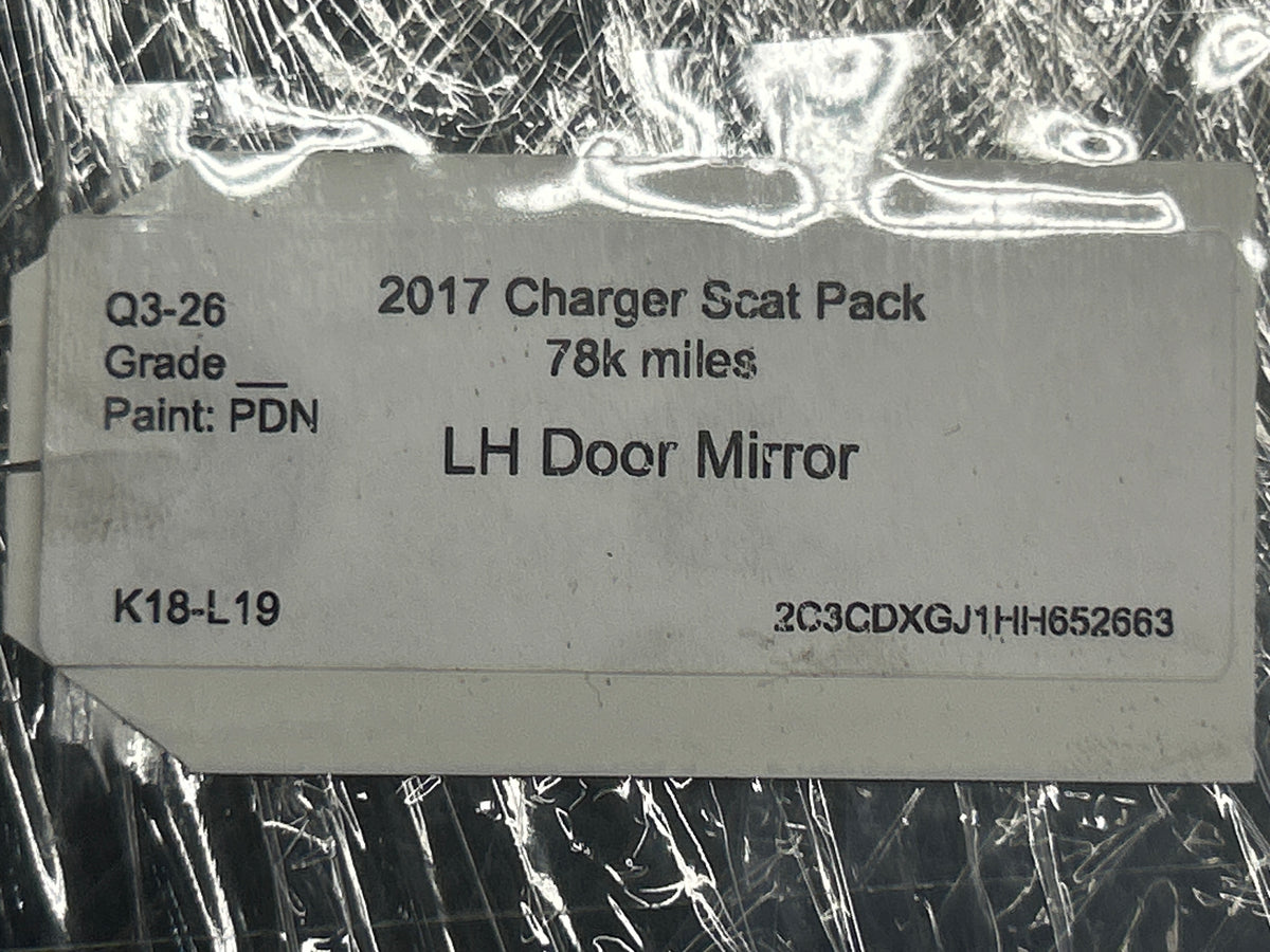 2015-2020 DODGE CHARGER SCAT PACK SIDE LEFT LH DRIVER SIDE SIDE MIRROR OEM
