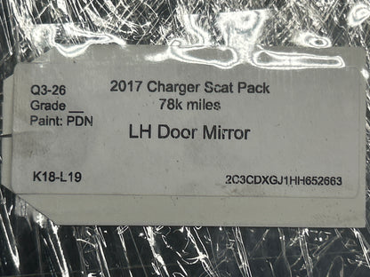 2015-2020 DODGE CHARGER SCAT PACK SIDE LEFT LH DRIVER SIDE SIDE MIRROR OEM