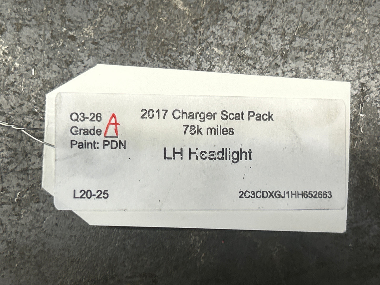 15-23 Dodge Charger HID Xenon Left Headlight Genuine Mopar OEM 68214399AC