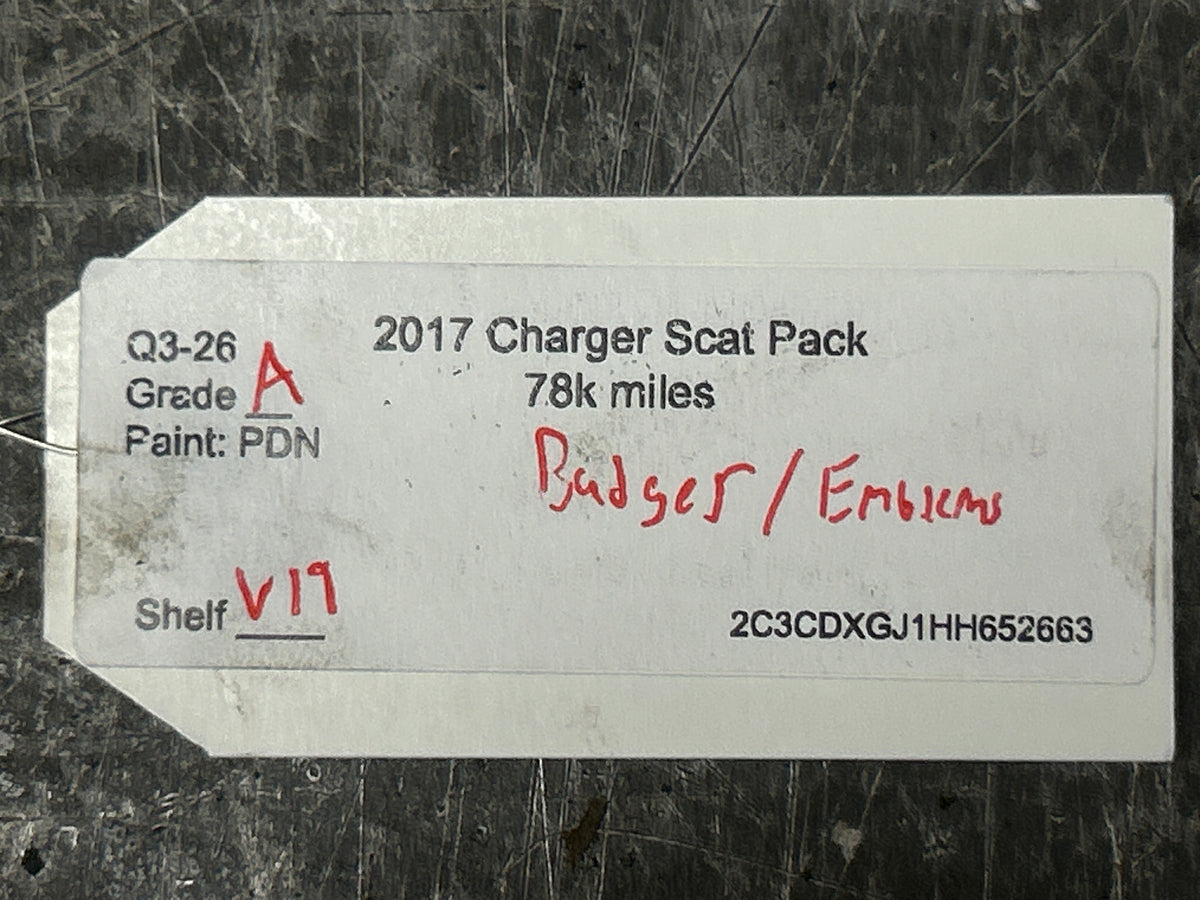 15-23 DODGE CHALLENGER/CHARGER R/T SCAT PACK BEE FENDER EMBLEMS OEM