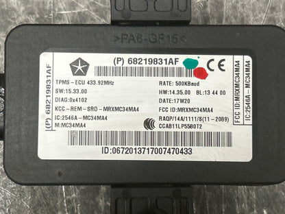 11-22 Dodge Charger Challenger 300 Tire Pressure Control Module 68219831AF OEM