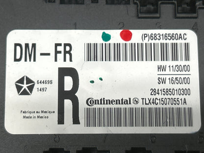 15-23 Dodge Charger Durango Front Right Door Control Module  OEM 68316560AC