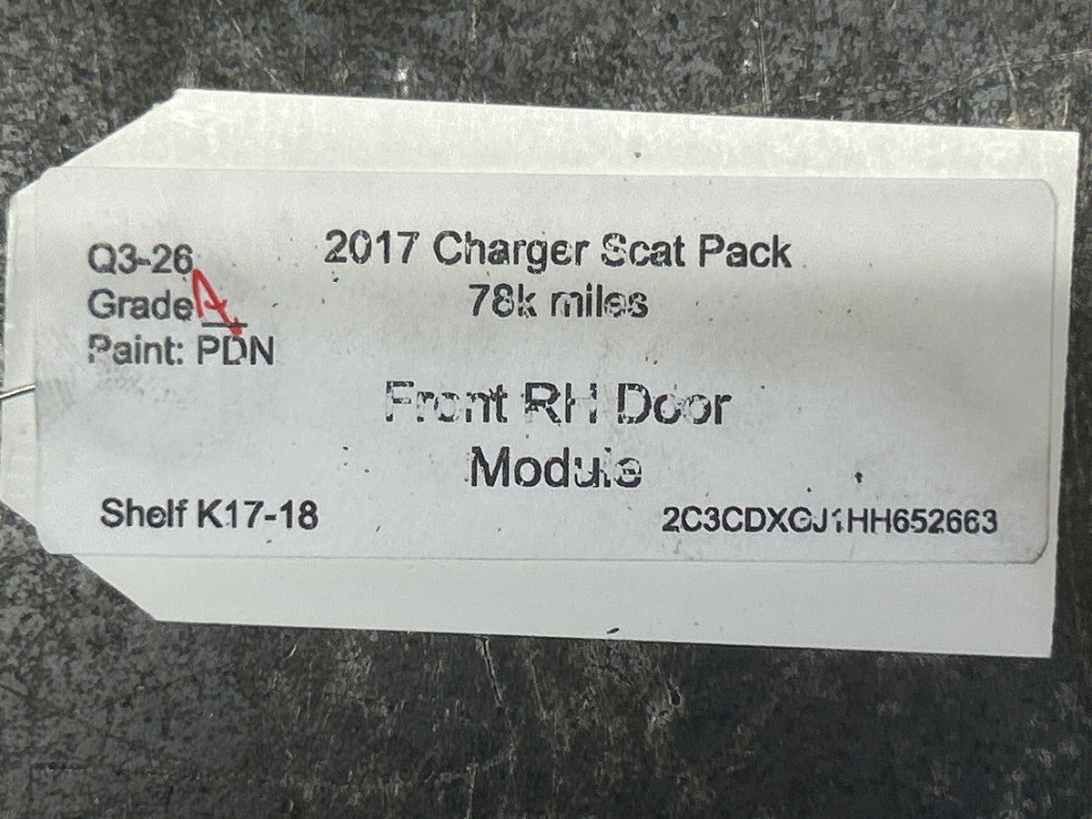 15-23 Dodge Charger Durango Front Right Door Control Module  OEM 68316560AC