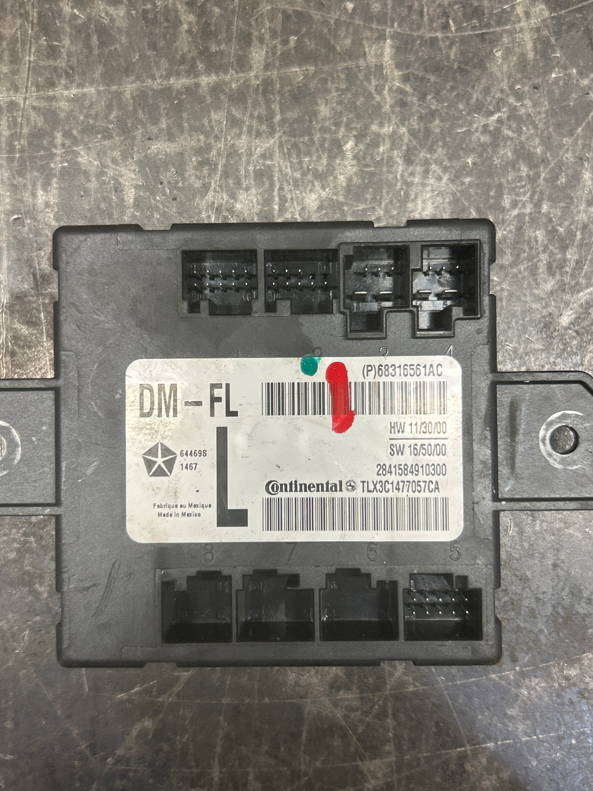 15-23 Dodge Charger Durango Front Left Door Control Module Unit OEM 68316561AC