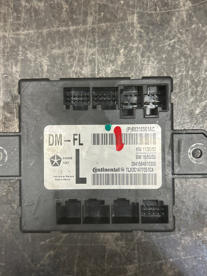 15-23 Dodge Charger Durango Front Left Door Control Module Unit OEM 68316561AC
